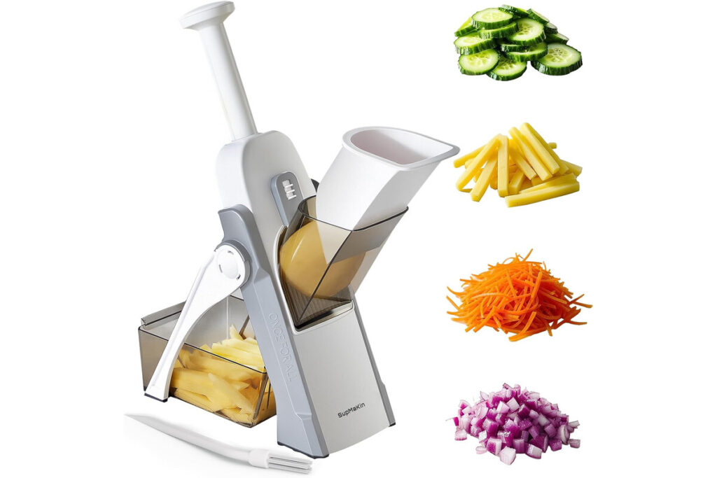 SupMaKin Mandolina di verdure, Spessore regolabile Patate Affettatrice Cipolla Chopper Kitchen Chopping Artifact Multifunzionale Cutte: Casa e cucina